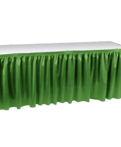 Kelly Green Poly Knit Table Skirting