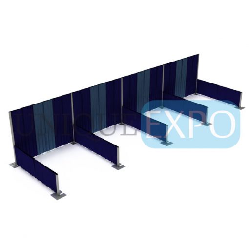 Four Booth Pipe and Drape Wall Kit