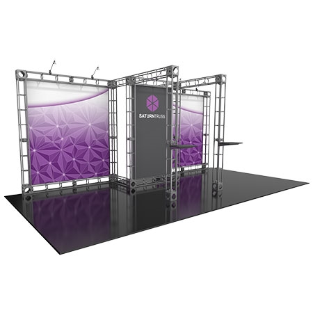 Saturn Truss System for Staging and Lighting Displays - Fits a Space Size 10' x 20'