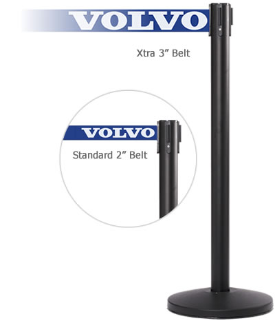 Custom Printed Belt Stanchion with Logo or Message