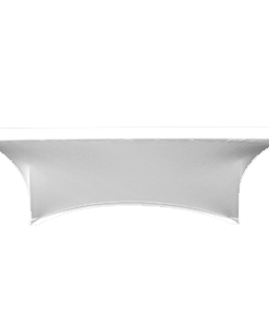 Stretch Fabric Classroom Table Covers - White