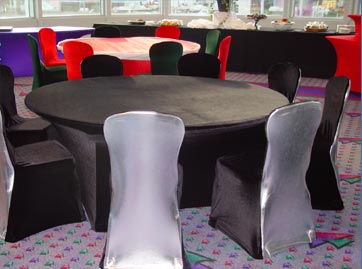 Form Fitted Stretch Fabric on Event Chairs