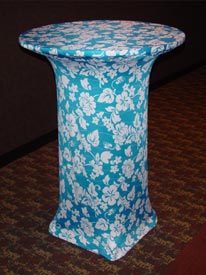 Custom Table Covers with Stretch Fabric
