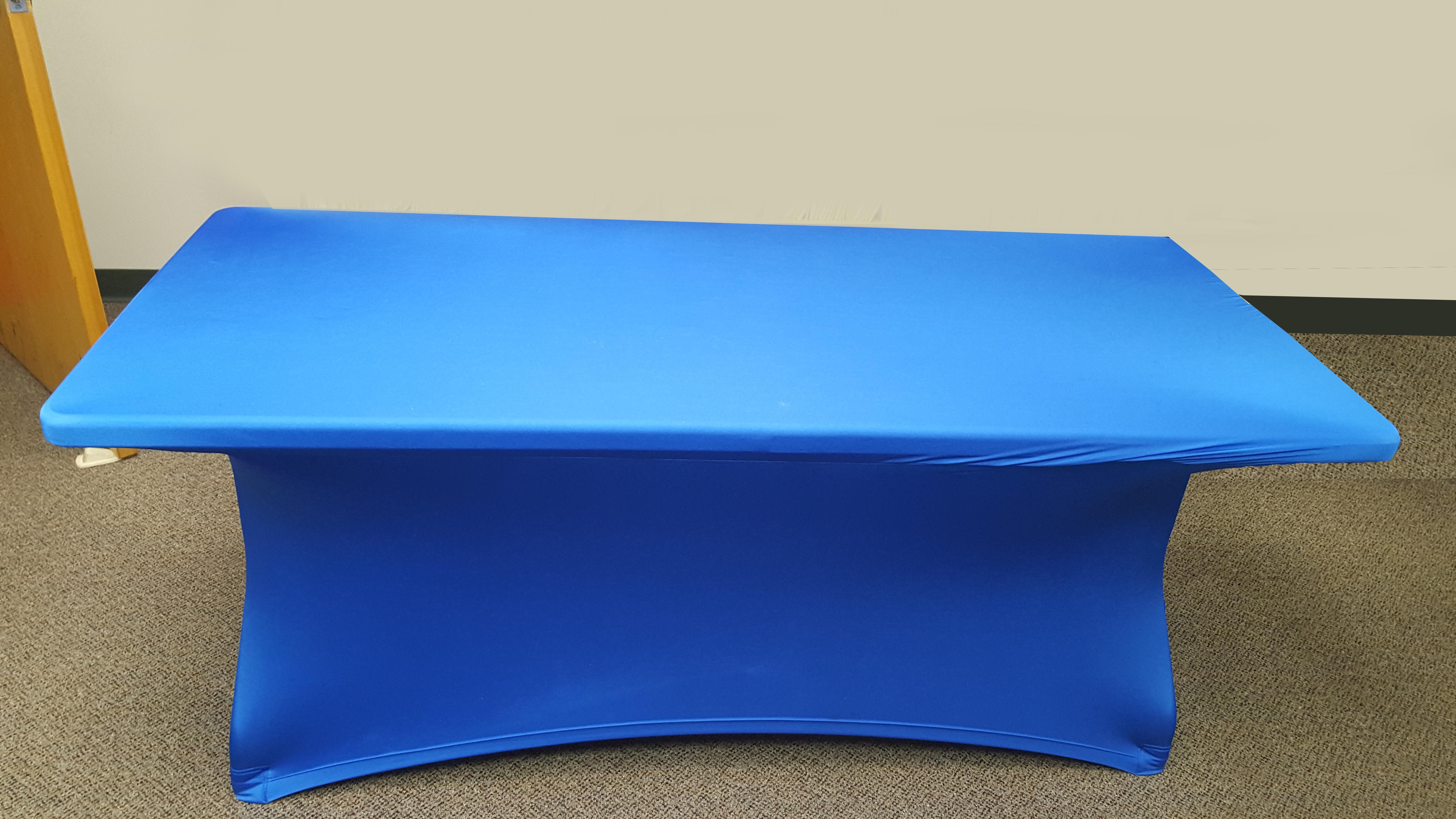 After-Transform Your Dull, Unsightly Table Into an Attractive Stretch Fabric Covered Surface