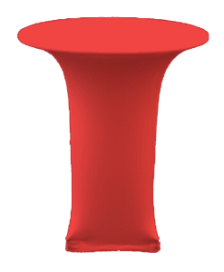 Stand Up Table Cover with Stretch Fabric - Red