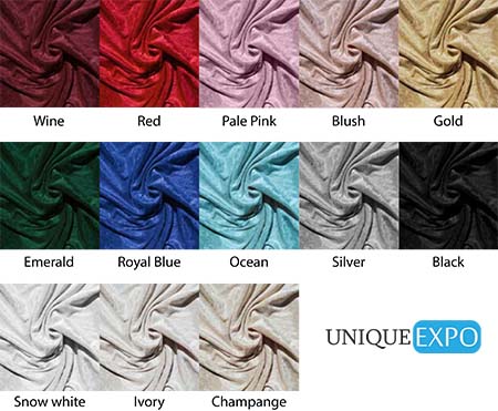 Velvet Stretch Color Options